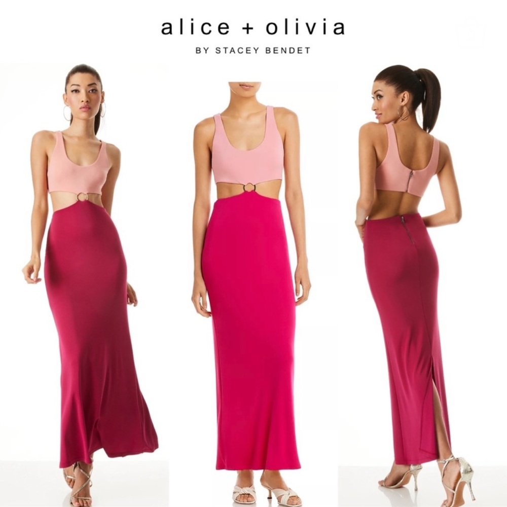 Arizona O Ring Cutout Maxi Sheath Dress